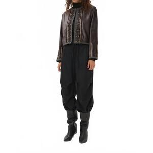 NEW MARIA CHER idol tessa jacket in black multi